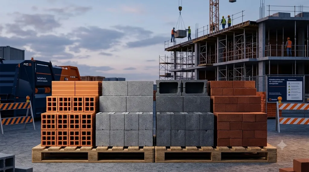 Tipos de Tijolos e Blocos na Construção Civil: Guia Completo de Aplicação e Consumo por m²