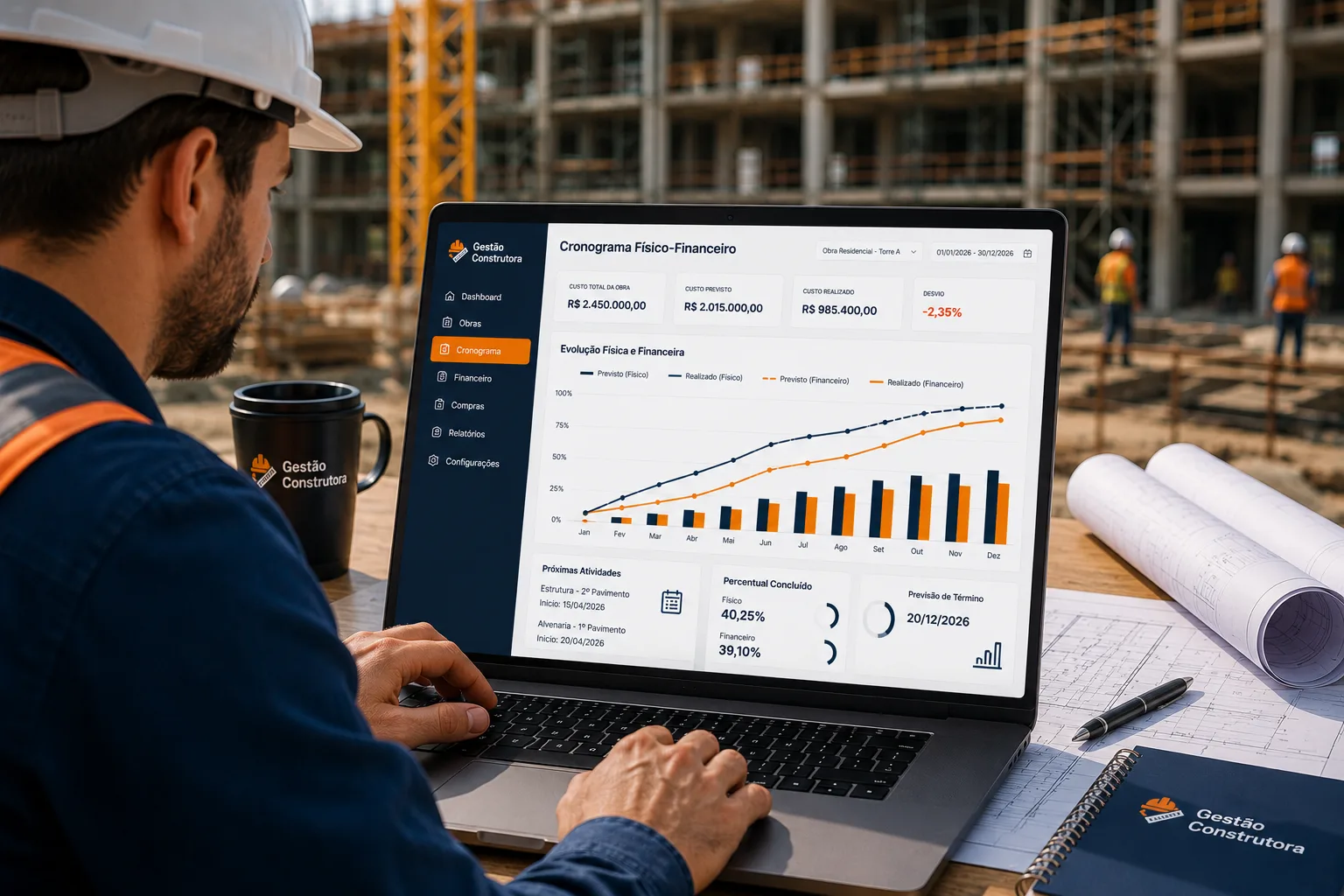 Cronograma Físico-Financeiro de Obras: Como Planejar, Controlar e Evitar Atrasos